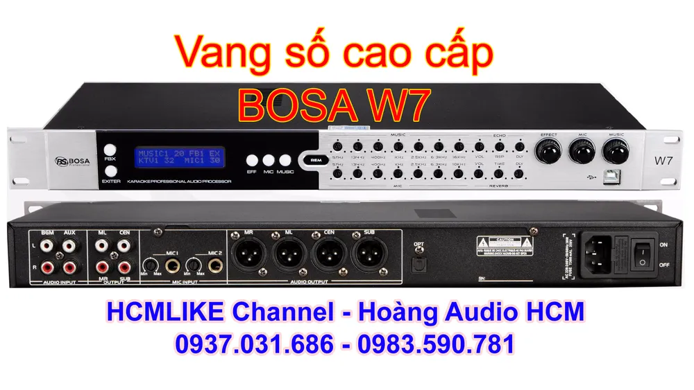 Vang số cao cấp BOSA W7 chính hãng