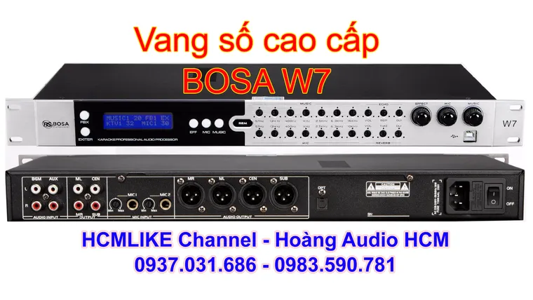Vang số cao cấp BOSA W7 chính hãng