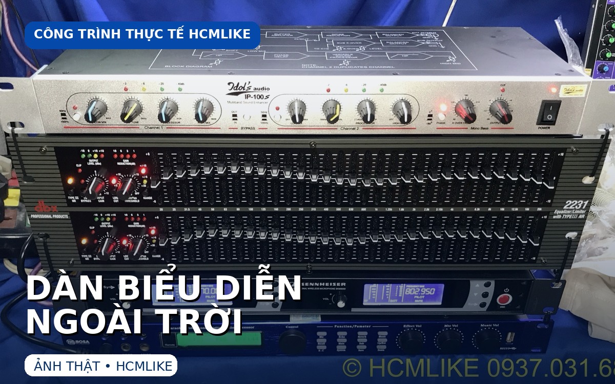 Dàn biểu diễn ngoài trời do HCMLIKE thực hiện