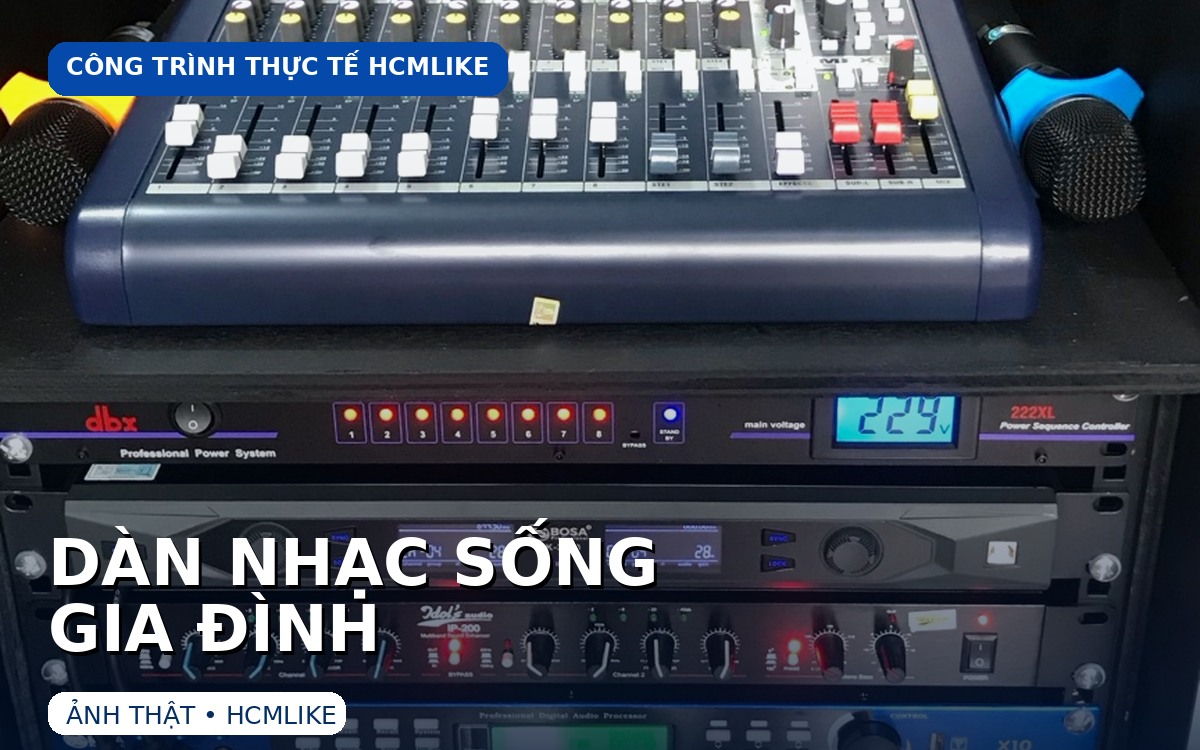 Dàn nhạc sống gia đình do HCMLIKE thực hiện