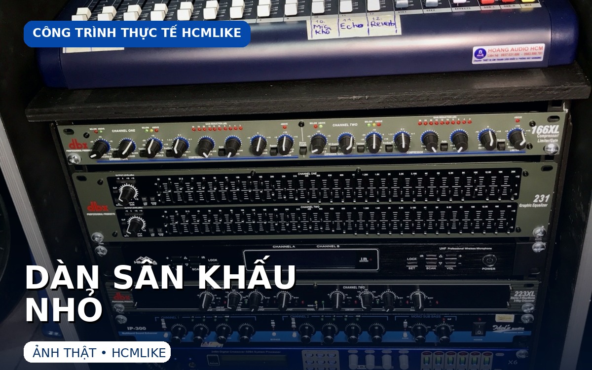 Dàn sân khấu nhỏ do HCMLIKE thực hiện